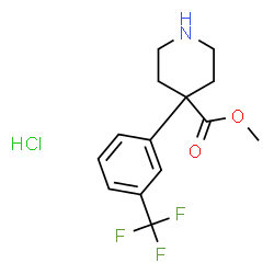 4-[3-(TRIFLUOROMETHYL)PHENYL]-4-PIPERIDINECARBOXYLIC ACID METHYL ESTER HYDROCHLORIDE结构式
