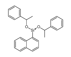 naphthalen-1-yl-bis(1-phenylethoxy)silicon结构式