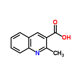 2-Methyl-3-quinolinecarboxylic acid structure