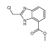 Methyl 2-(chloromethyl)-1H-benzo[d]imidazole-7-carboxylate structure