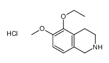 5-ethoxy-6-methoxy-1,2,3,4-tetrahydroisoquinolin-2-ium,chloride Structure