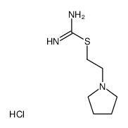 S-(2-pyrrolidino-ethyl)-isothiourea, dihydrochloride, S-(2-pyrrolidinio-ethyl)-isothiuronium-dichloride结构式