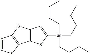 tributyl(dithieno[3,2-b:2',3'-d]thiophen-2-yl)stannane structure