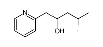 4-Methyl-1-pyridin-2-yl-pentan-2-ol结构式