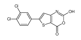 6-(3,4-dichlorophenyl)-1H-thieno[3,2-d][1,3]oxazine-2,4-dione结构式