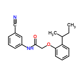 2-(2-sec-Butylphenoxy)-N-(3-cyanophenyl)acetamide Structure