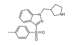 3-(4-methylphenyl)sulfonyl-1-(pyrrolidin-3-ylmethyl)indazole Structure