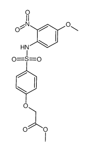 methyl 2-(3-([(4-methoxy-2-nitrophenyl)amino]sulfonyl)phenoxy)acetate Structure