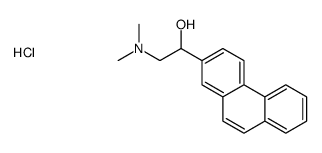 2-(dimethylamino)-1-phenanthren-2-ylethanol,hydrochloride Structure