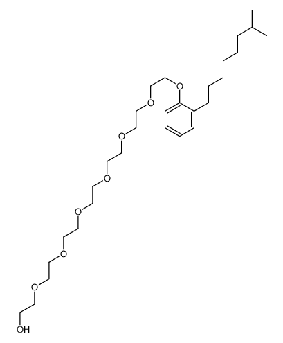 20-(isononylphenoxy)-3,6,9,12,15,18-hexaoxaicosan-1-ol结构式