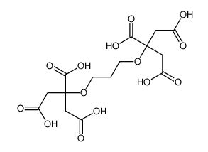 2-[3-(1,2,3-tricarboxypropan-2-yloxy)propoxy]propane-1,2,3-tricarboxylic acid结构式