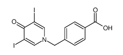 4-[(3,5-diiodo-4-oxopyridin-1-yl)methyl]benzoic acid结构式