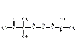 3,3-二甲基-7-羟基-2-辛酮结构式