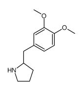 2-(3,4-dimethoxy-benzyl)-pyrrolidine结构式