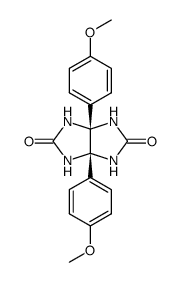 3a,6a-bis(4-methoxyphenyl)-tetrahydroimidazo[4,5-d]imidazole-2,5-(1H,3H)-dione Structure