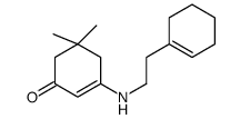 3-[2-(cyclohexen-1-yl)ethylamino]-5,5-dimethylcyclohex-2-en-1-one结构式
