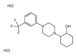 2-[4-[3-(trifluoromethyl)phenyl]piperazin-1-yl]cyclohexan-1-ol,dihydrochloride Structure