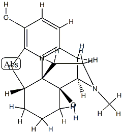 4,5α-Epoxy-17-methylmorphinan-3,14-diol Structure