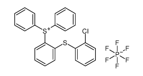 [[(chlorophenyl)thio]phenyl]diphenylsulphonium hexafluorophosphate(1-) Structure