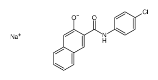 sodium N-(4-chlorophenyl)-3-hydroxynaphthalene-2-carboxamidate结构式