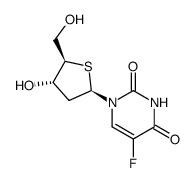 5-fluoro-4'-thio-2'-deoxy-uridine Structure