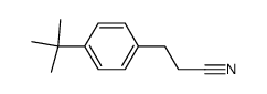 3-(4-tert-butylphenyl)propanenitrile Structure