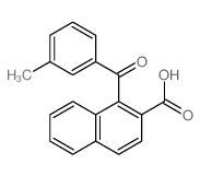 2-Naphthalenecarboxylicacid, 1-(3-methylbenzoyl)- structure
