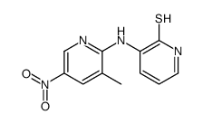 3-[(3-methyl-5-nitropyridin-2-yl)amino]-1H-pyridine-2-thione结构式