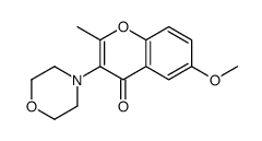 6-methoxy-2-methyl-3-morpholin-4-ylchromen-4-one Structure