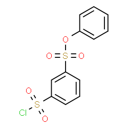 3-(Chlorosulfonyl)benzenesulfonic acid phenyl ester structure