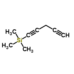 Trimethyl(1,4-pentadiyn-1-yl)silane Structure
