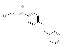 Benzoic acid, 4-((phenylmethylene)amino)-, ethyl ester Structure