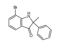 7-bromo-2-methyl-2-phenyl-1,2-dihydro-indol-3-one Structure