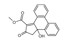methyl 3,3a-dihydro-3a-hydroxy-2-oxo-2H-cyclopenta[l]phenanthrene-1-carboxylate结构式