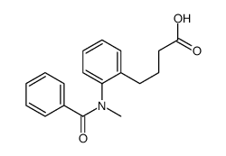 4-[2-[benzoyl(methyl)amino]phenyl]butanoic acid Structure