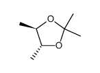 (R)-2,2,4r,5t-tetramethyl-[1,3]dioxolane Structure