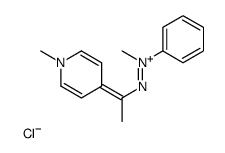 N-methyl-N-[1-(1-methylpyridin-1-ium-4-yl)ethylideneamino]aniline,chloride结构式