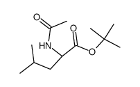 2-Acetylamino-4-methyl-pentanoic acid tert-butyl ester Structure