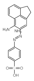 Benzenesulfonic acid,4-[2-(5-amino-1,2-dihydro-4-acenaphthylenyl)diazenyl]-, ammonium salt (1:1) structure