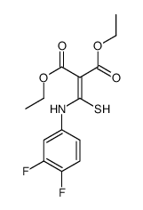 diethyl 2-[(3,4-difluoroanilino)-sulfanylmethylidene]propanedioate结构式