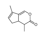 4a,5-Dihydro-4,7-dimethylcyclopenta[c]pyran-3(4H)-one结构式