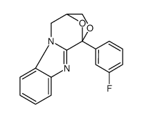 4,5-Dihydro-1-(3-fluorophenyl)-1,4-epoxy-1H,3H-(1,4)oxazepino(4,3-a)be nzimidazole结构式