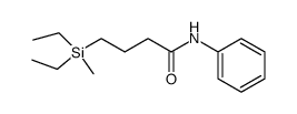 4-(Diethylmethylsilyl)-N-phenylbutanamide Structure