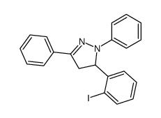 3-(2-iodophenyl)-2,5-diphenyl-3,4-dihydropyrazole Structure