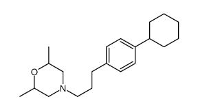 4-[3-(4-cyclohexylphenyl)propyl]-2,6-dimethylmorpholine Structure