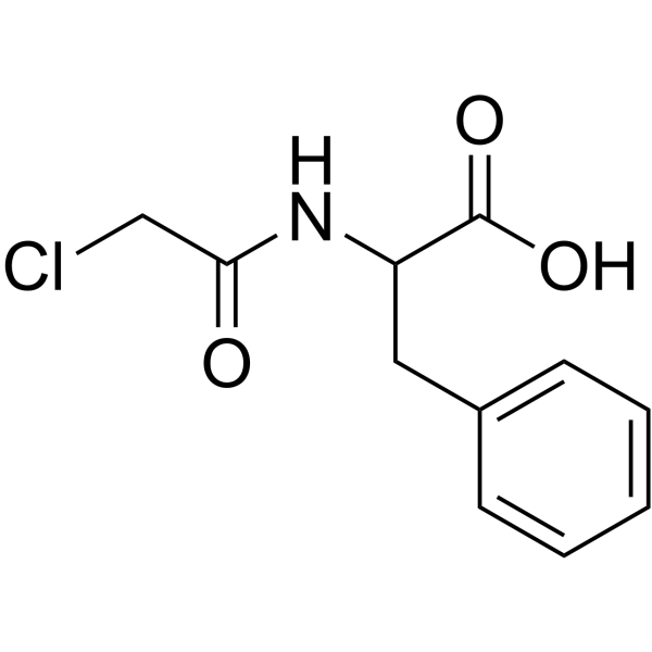 chloroacetyl-dl-phenylalanine structure