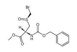 N-[(Benzyloxy)carbonyl]-S-oxo-S-(bromomethyl)-L-cysteine Methyl Ester Structure