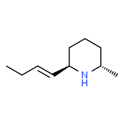 Piperidine, 2-(1-butenyl)-6-methyl-, (2R,6S)-rel- (9CI) Structure