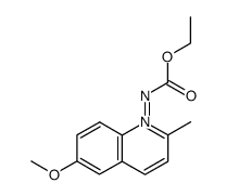 (ethoxycarbonyl)(6-methoxy-2-methylquinolin-1-ium-1-yl)amide Structure