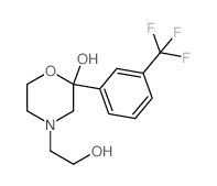 4-(2-Hydroxyethyl)-2-(3-(trifluoromethyl)phenyl)-2-morpholinol结构式